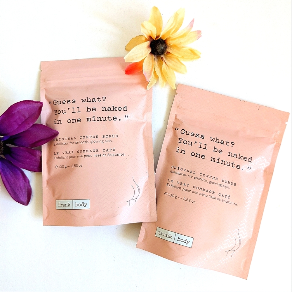 Frank Body Original Coffee Body Scrub 2x Pack Bundle LOT New